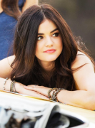 Lucy Hale @ BTS "You Sound Good To Me" Video 2014