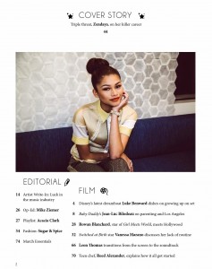 Zendaya Coleman - "NKD" Magazine 2014 March issue