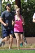 Kiernan Shipka - jogging in LA 6/4/14