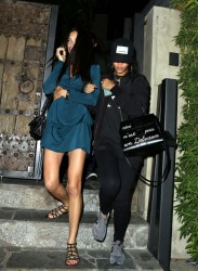 Adriana Lima & Rihanna - leaving KOI Restaurant in Los Angeles - 08/05/2014