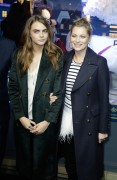 Cara Delevingne & Kate Moss - Printemps Christmas Decorations Inauguration in Paris 11/6/14