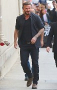 David Beckham - Arriving at 'Jimmy Kimmel Live!' in Los Angeles 01/28/15