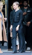 Lily Collins - Leaving her hotel in NYC 03/30/15