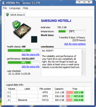 HDDLife Pro for Notebooks v4.0.194 Multi - ITA